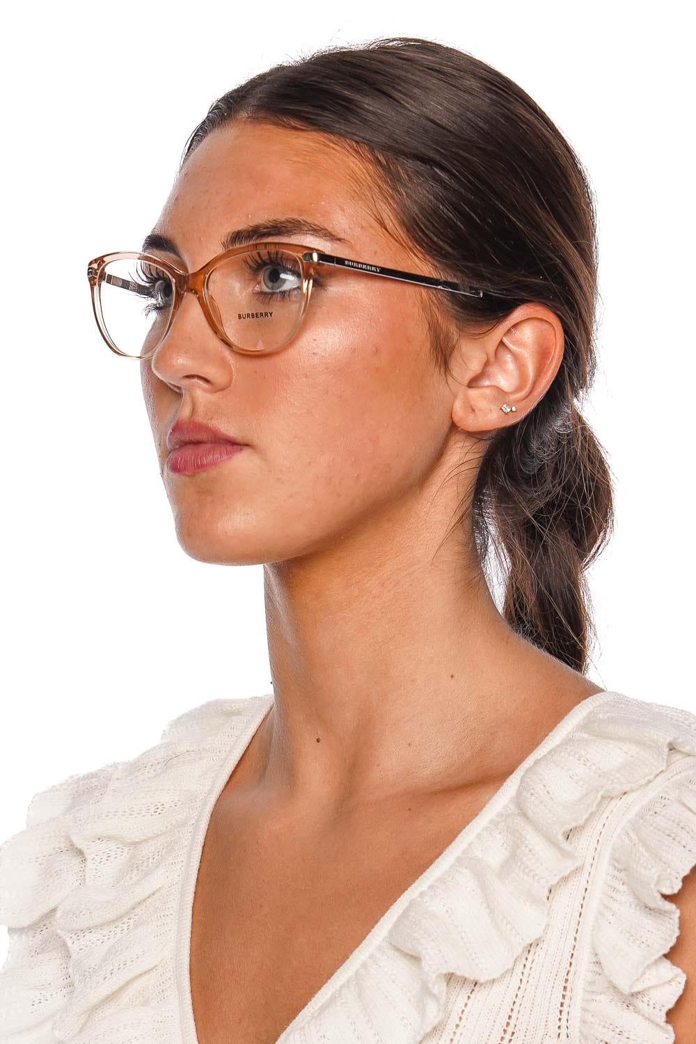 Burberry Blush Pink Clear Eyeglasses