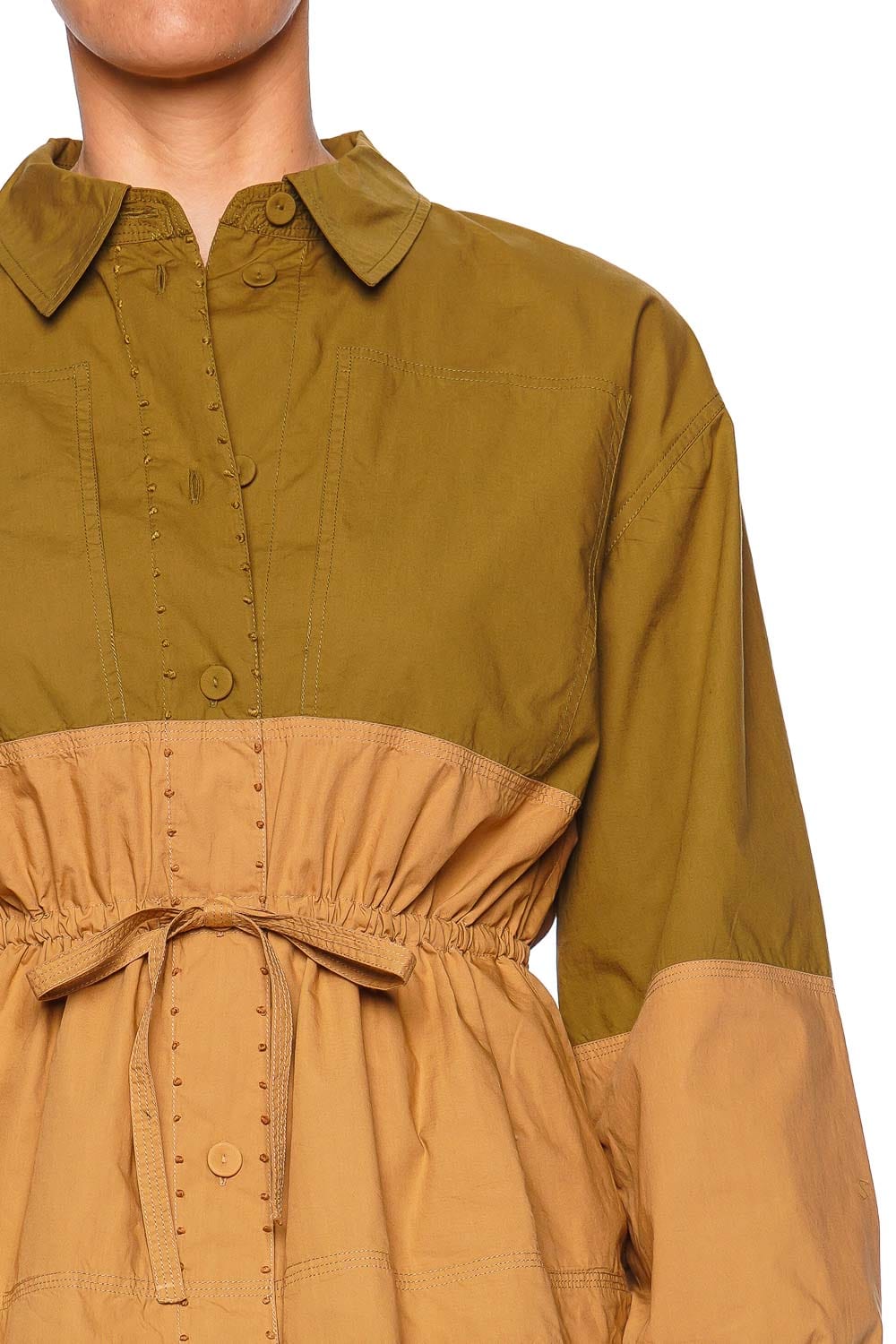 Arlo Color Block Cotton Utility Jacket