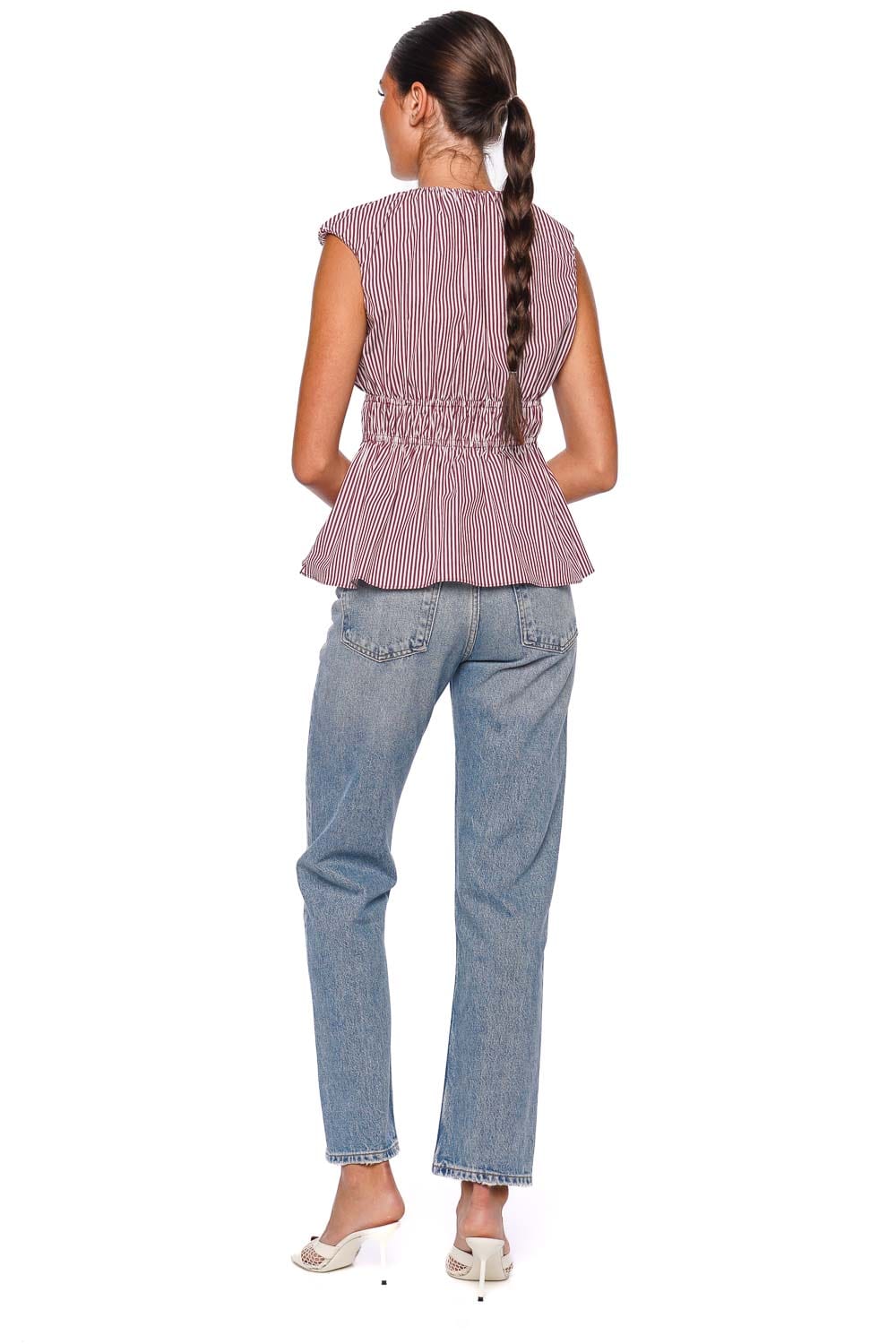 90's Pinch Waist High Rise Straight Jean