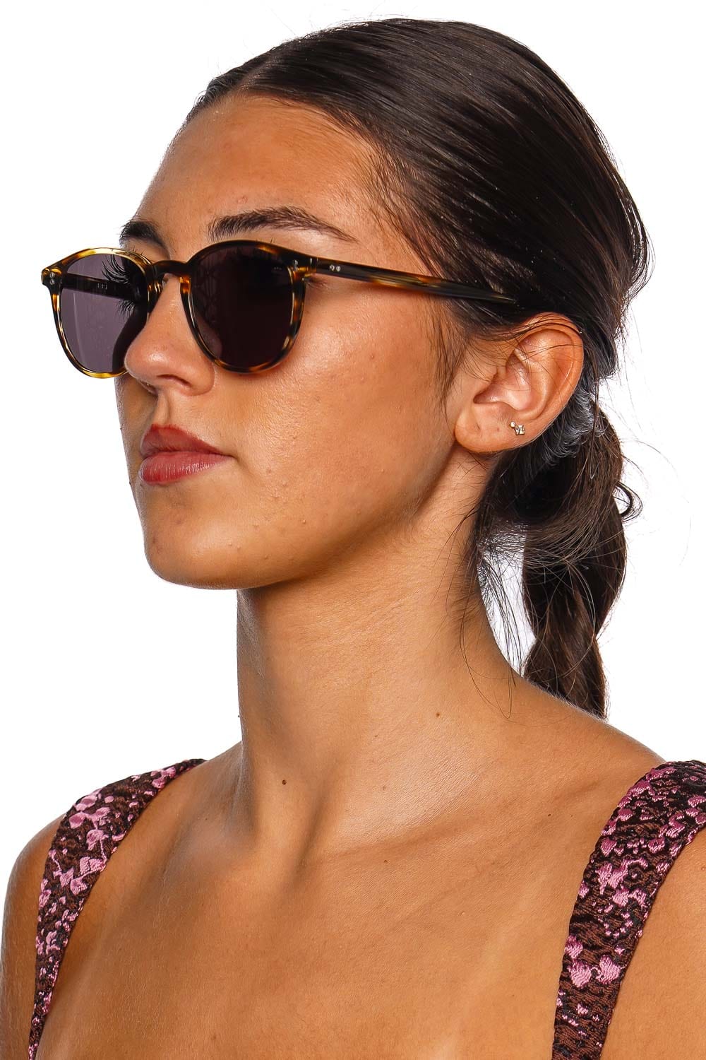 Alvin Oak Oval Acetate Sunglasses