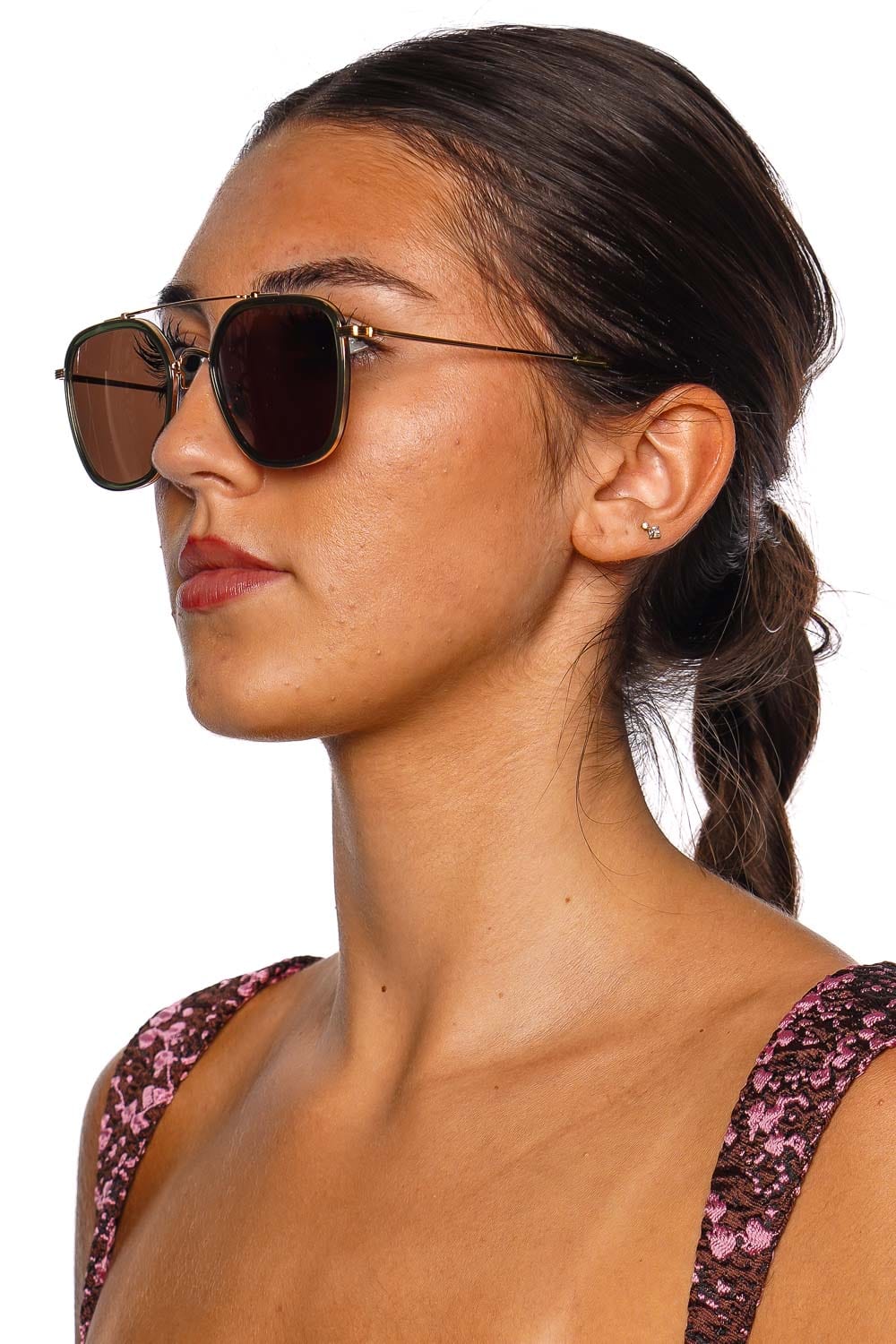 Austin Bottle Green Zulu 18K Sunglasses