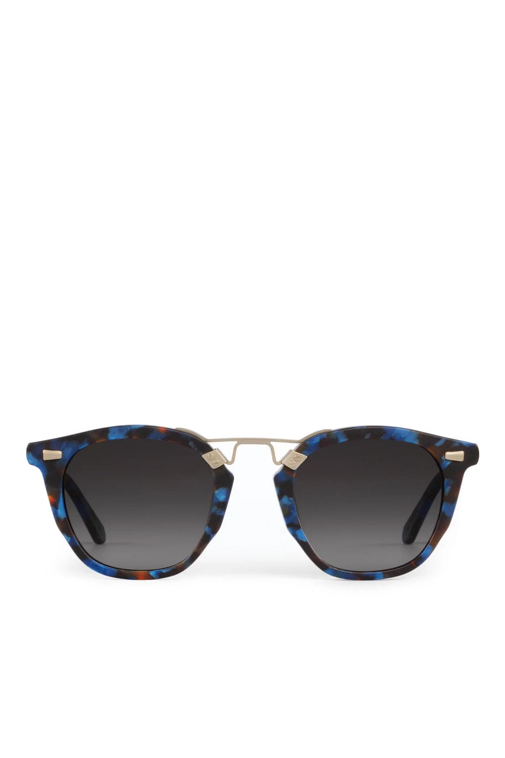 Beau II Matte Blue Steel 18K Sunglasses