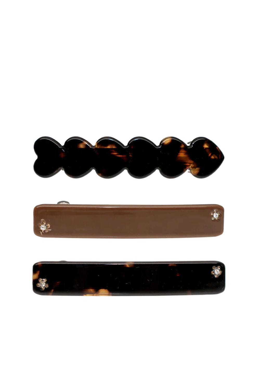 Bear Hug Tortoise Barrette Set