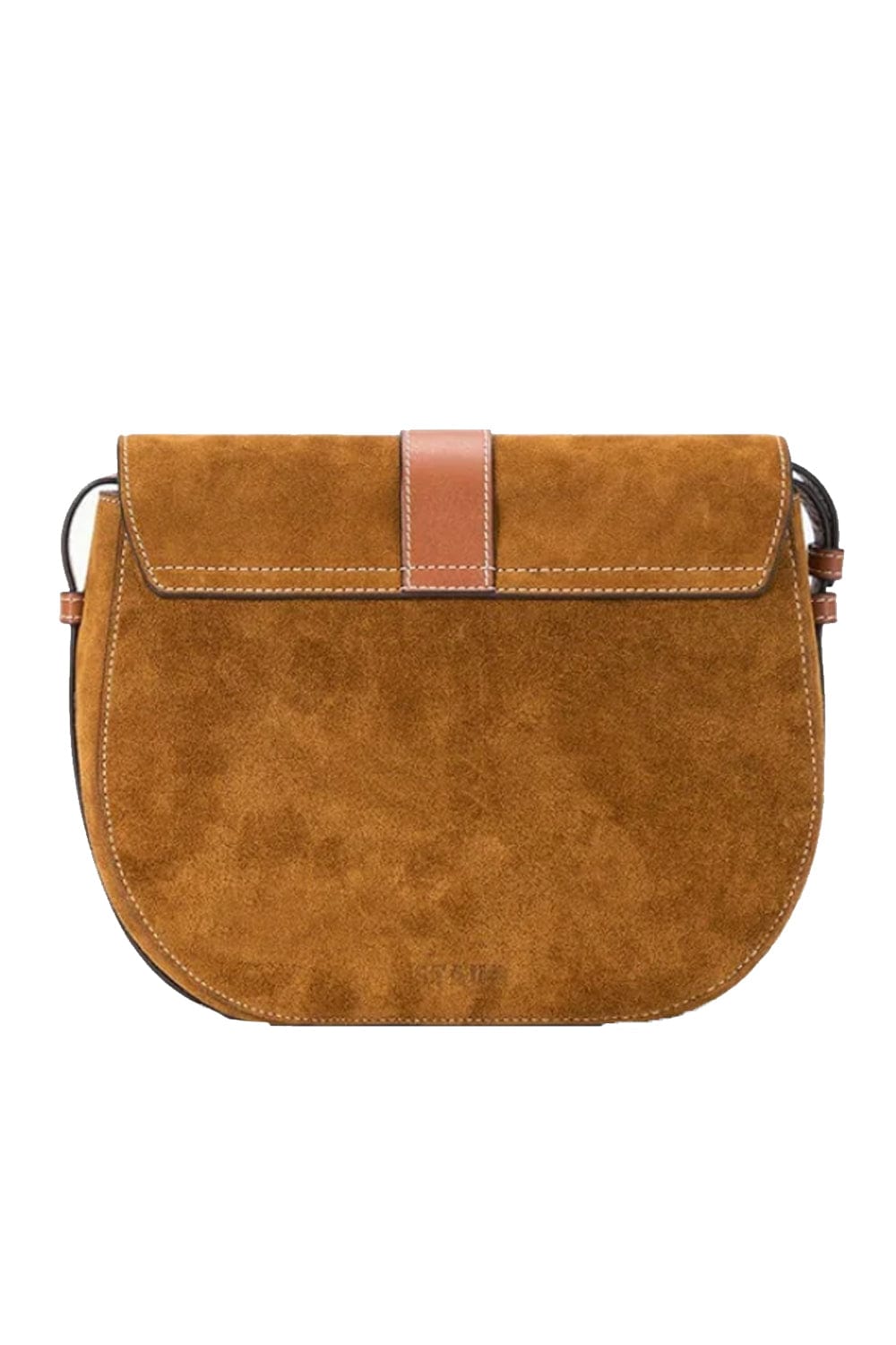 Bella Saddle Tan Suede Crossbody Bag