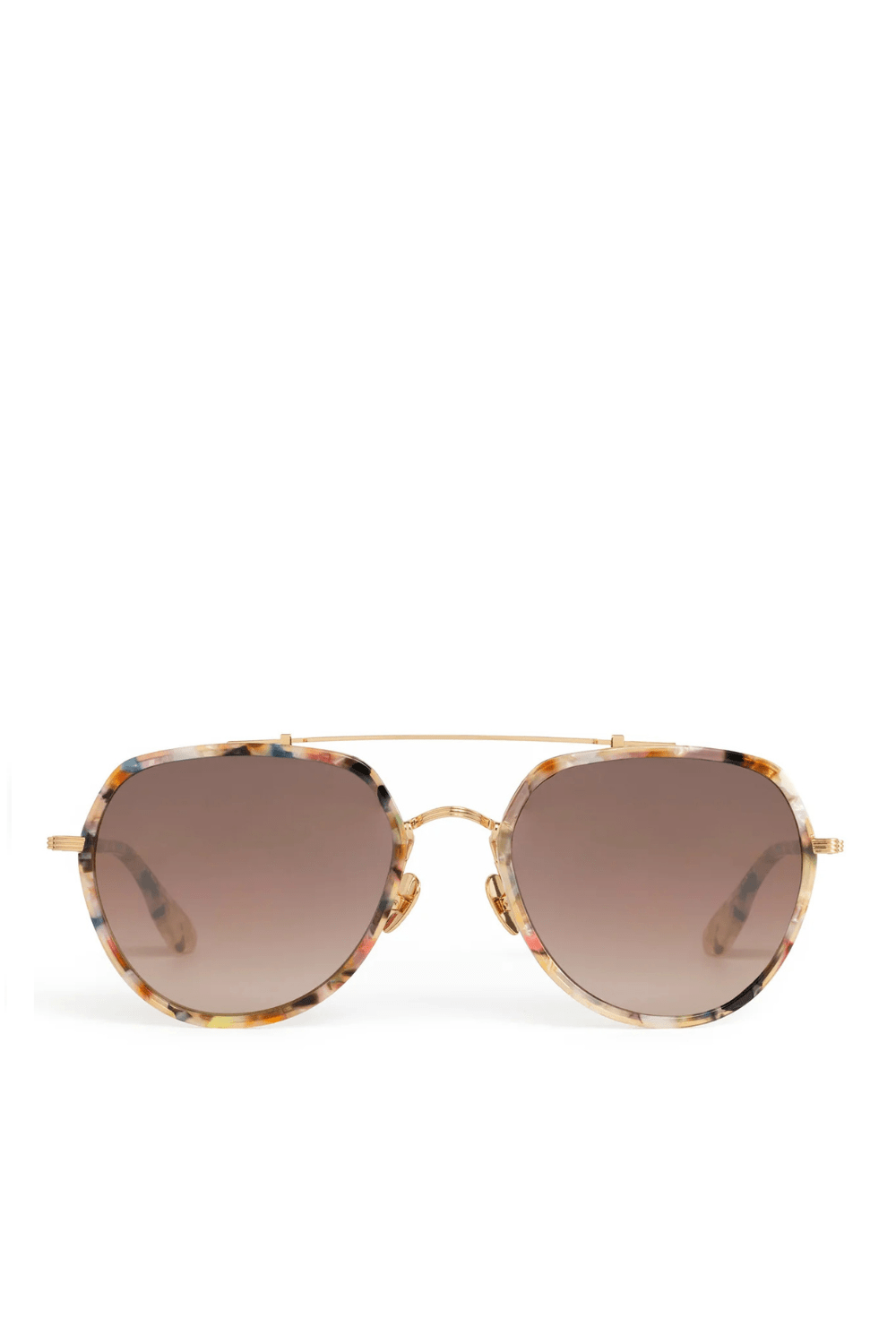 Baker Gelato Mirrored 18K Aviator Sunglasses